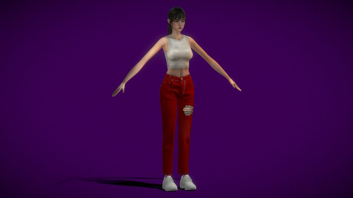 Realistic Woman V3 3D Model