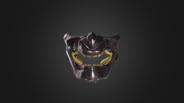 Mask_oni_low_poly 3D Model