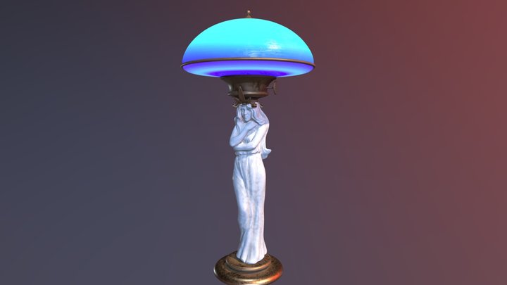 Art Deco Lamp 3D Model