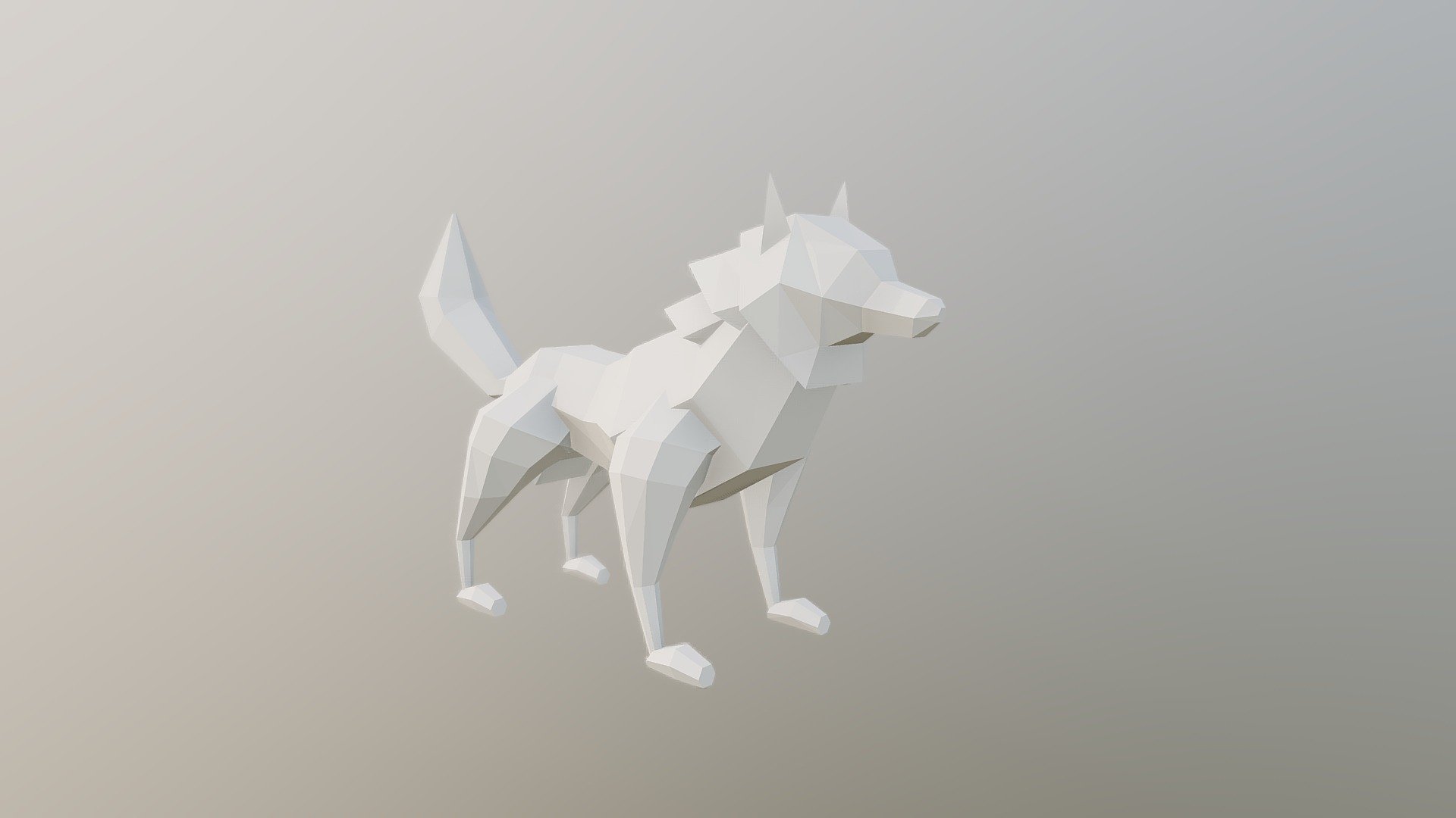 Low Poly Wolf - Download Free 3D by Ezgarth [ca67358]