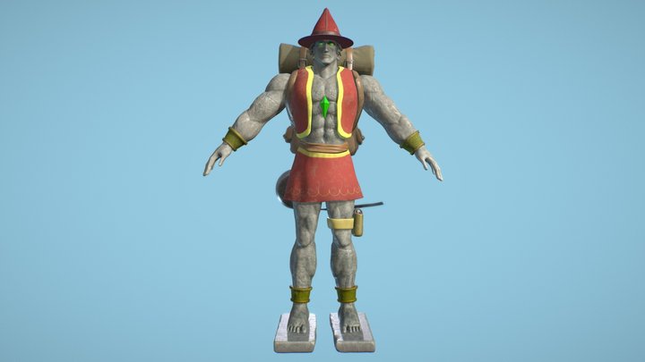 Geos the magician golem explorer 3D Model