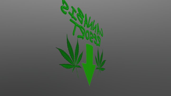 Resort Sign 3D Model