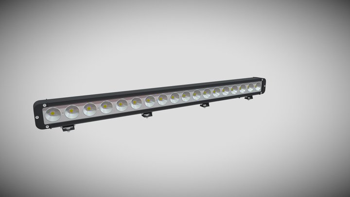 Large LED Light Bar 3D Model