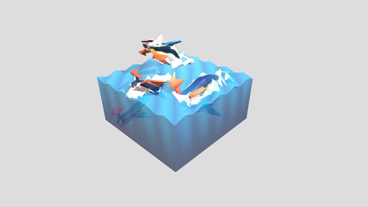 Isometric Tulkuns arrival - Avatar 2 3D Model