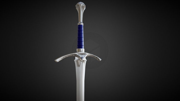 Glamdring sword (Gandalf) 3D Model