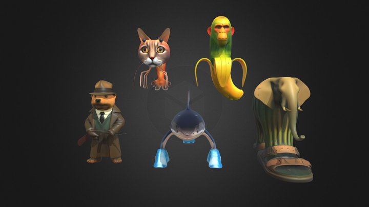 Italian memes pack two 3D Model