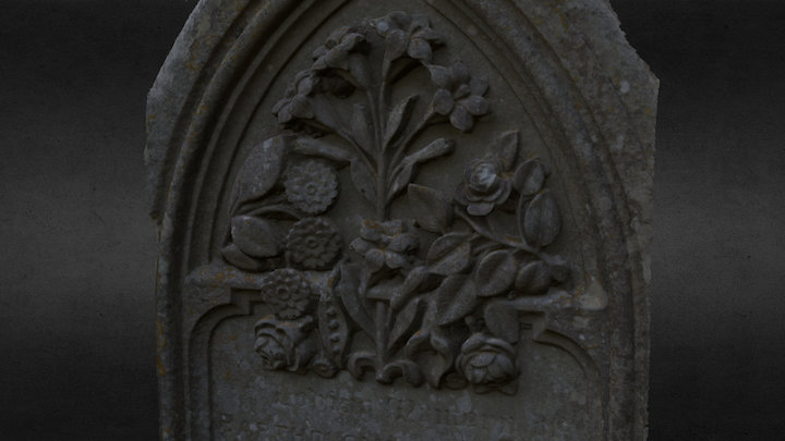 Grave Stone 3D Model