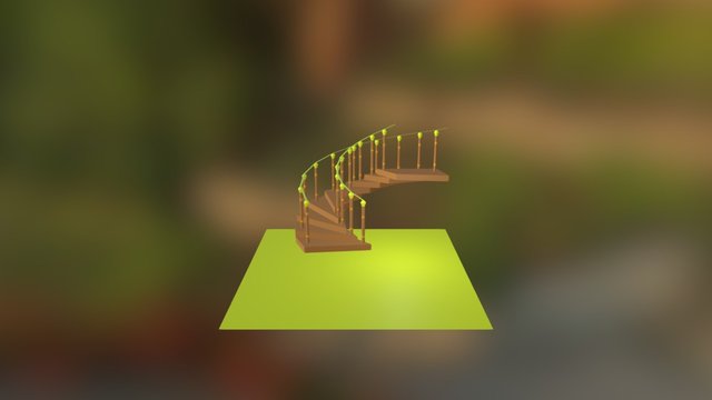 8 - Escalera De Caracol 3D Model