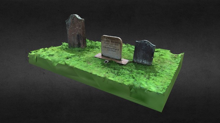 Gravestone of William Marshall 'the Gypsy King' 3D Model