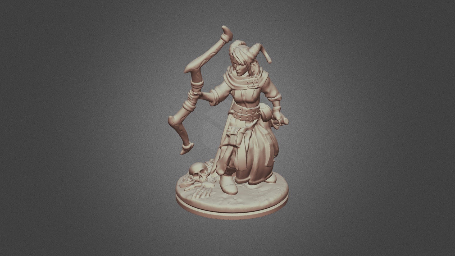 Bliss Tiefling Rogue - D&D Miniature