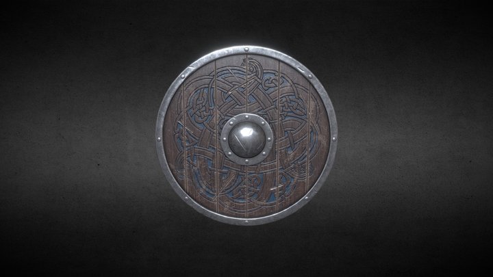 Viking Shield 3D Model