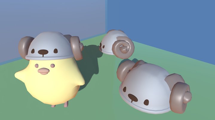 sheep hat 3D Model