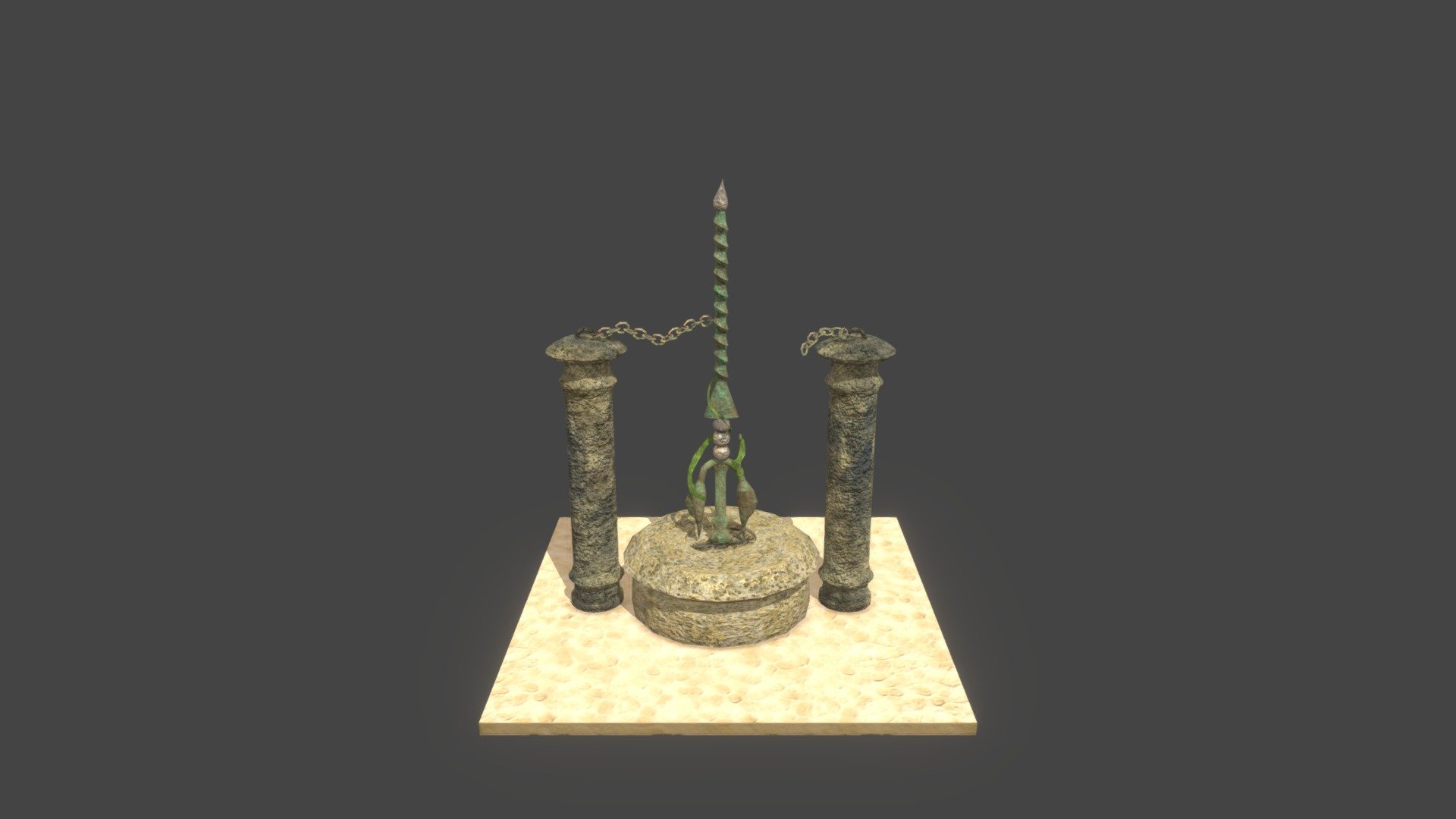 Trident Ruin Scene