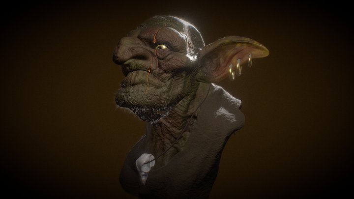 Goblin head 3D Model