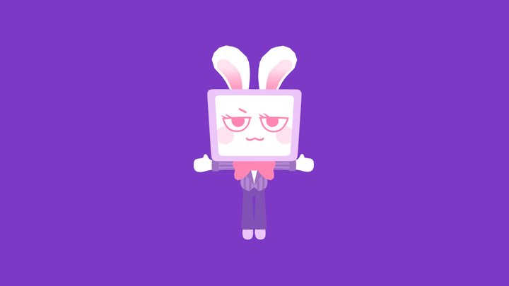 Vee-Ster Bunny Vee - Dandy's World 3D Model