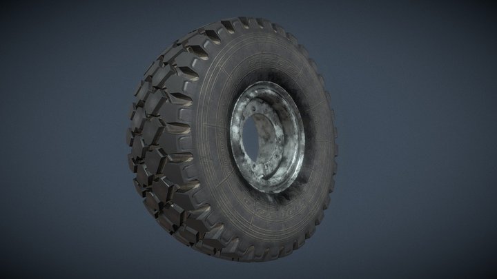 Off Road Mud Terrain Tire 3D Model