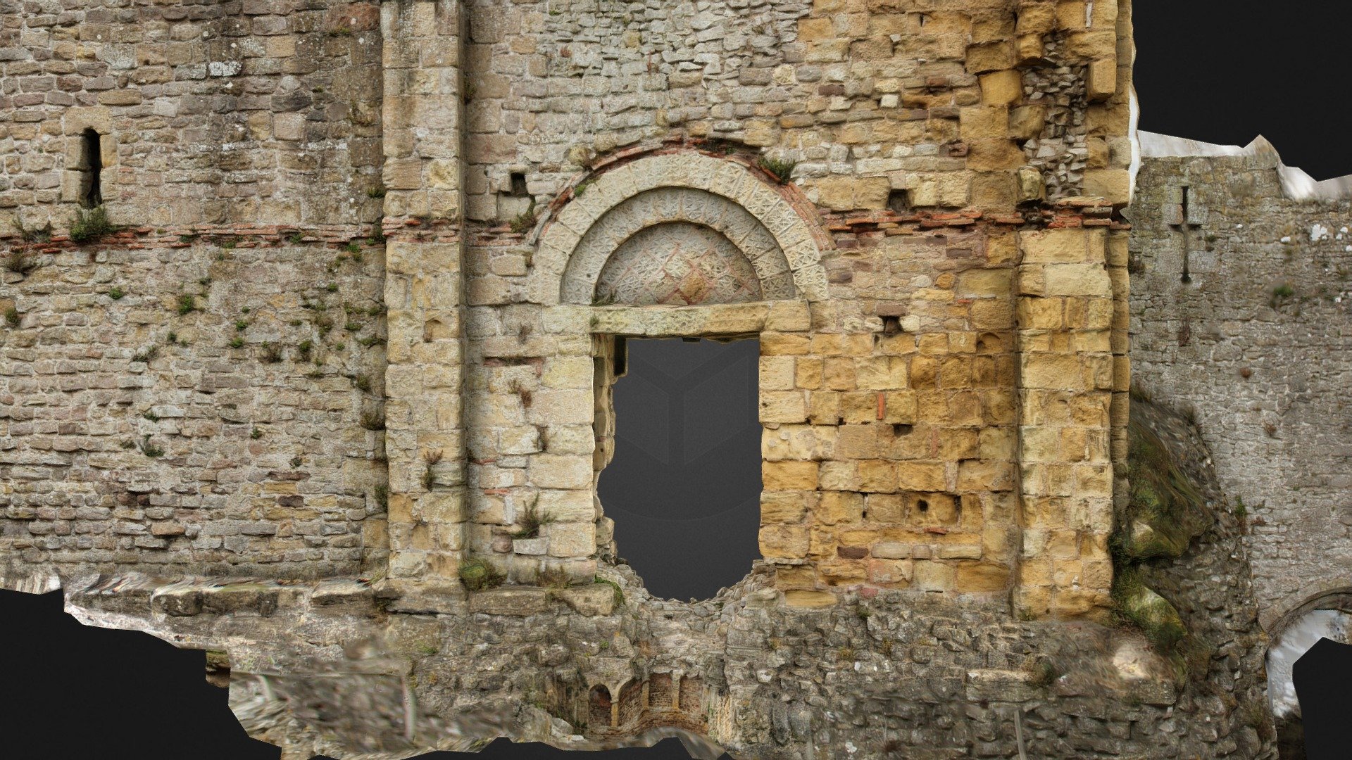 Chepstow Castle Romanesque portal