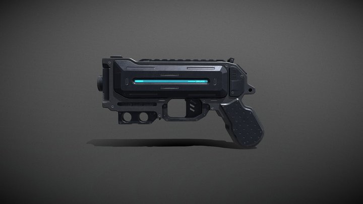sci-fi gun 3D Model