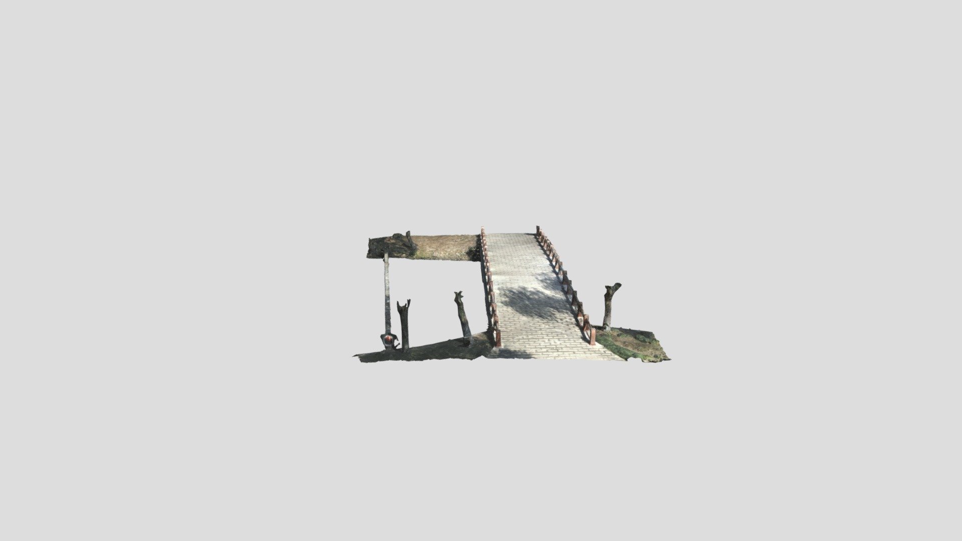 stone bridge 3D model by gyj11g11g [ca72386] Sketchfab