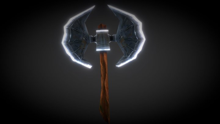 Stylized Old Axe (Low Poly) Dfs. 3D Model
