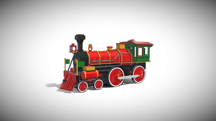Railroad Locomotive 3D Model