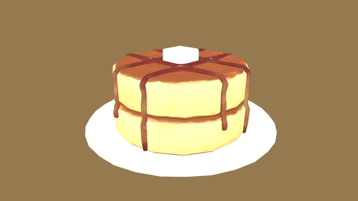 Fluffy Pancakes 3D Model