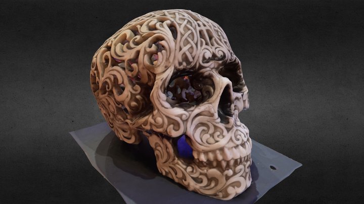 Calavera Mexican Skull 3D Model