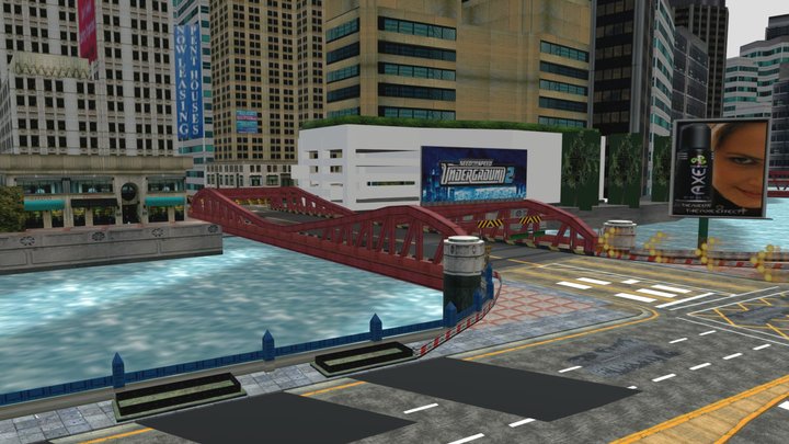 burnout 3 downtown – Modèle 3D gratuit STL