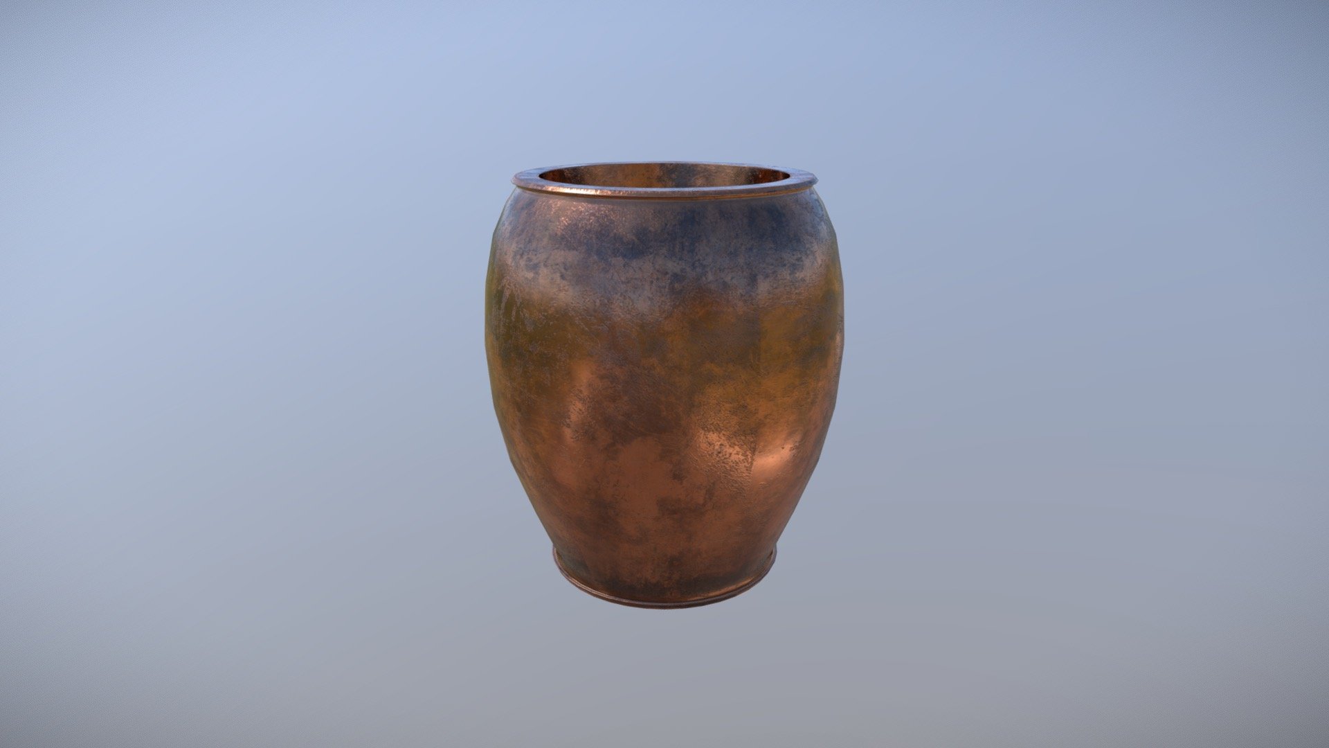 Ancient Greek Inpsired Bronze Pot
