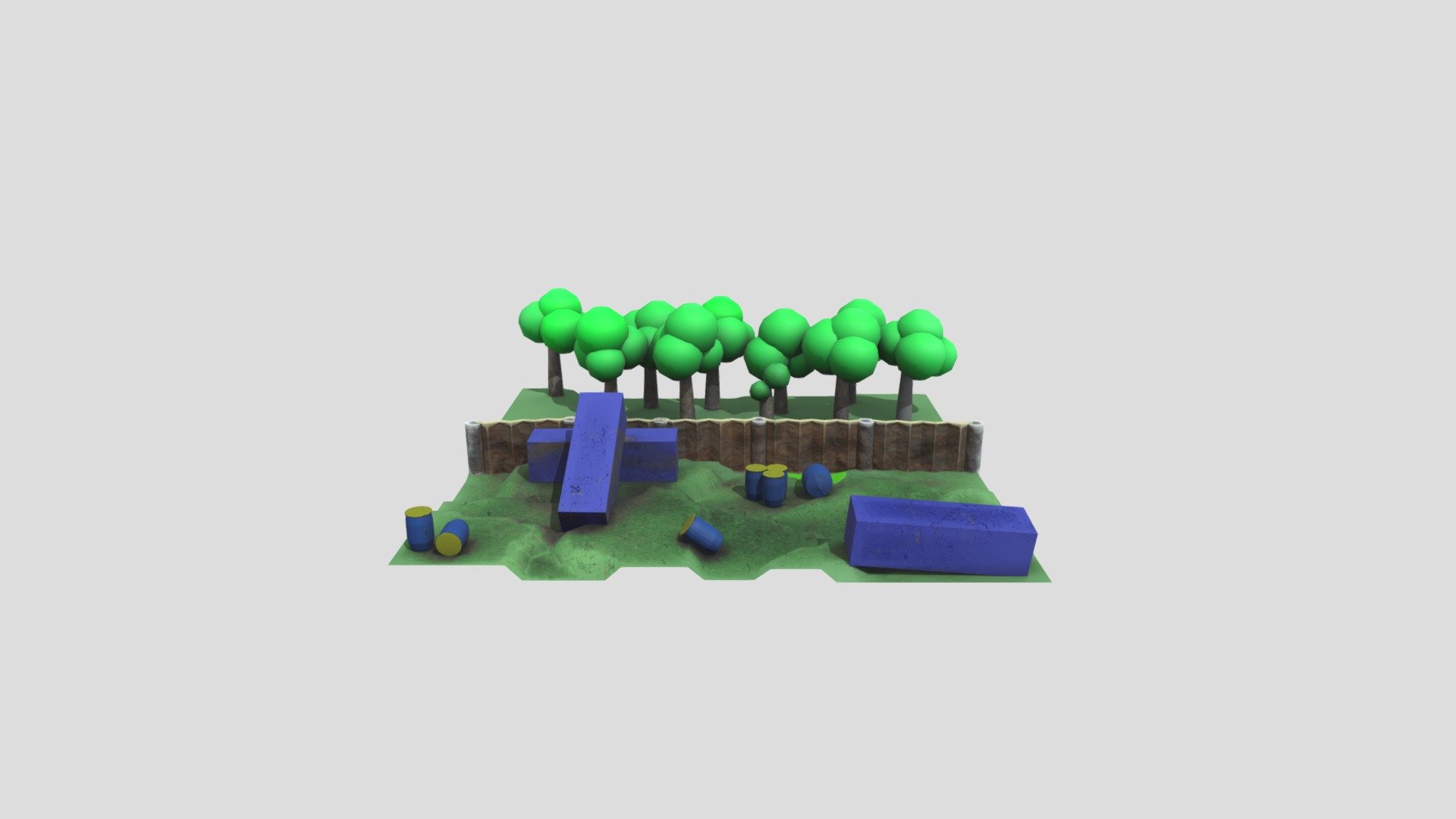 Basic Diorama - 3D model by Toa5tastic [ca77526] - Sketchfab