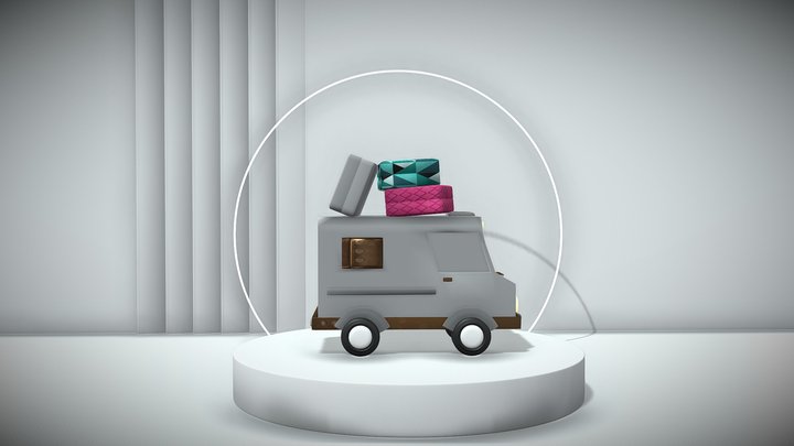 Cartoon Car 3D Model