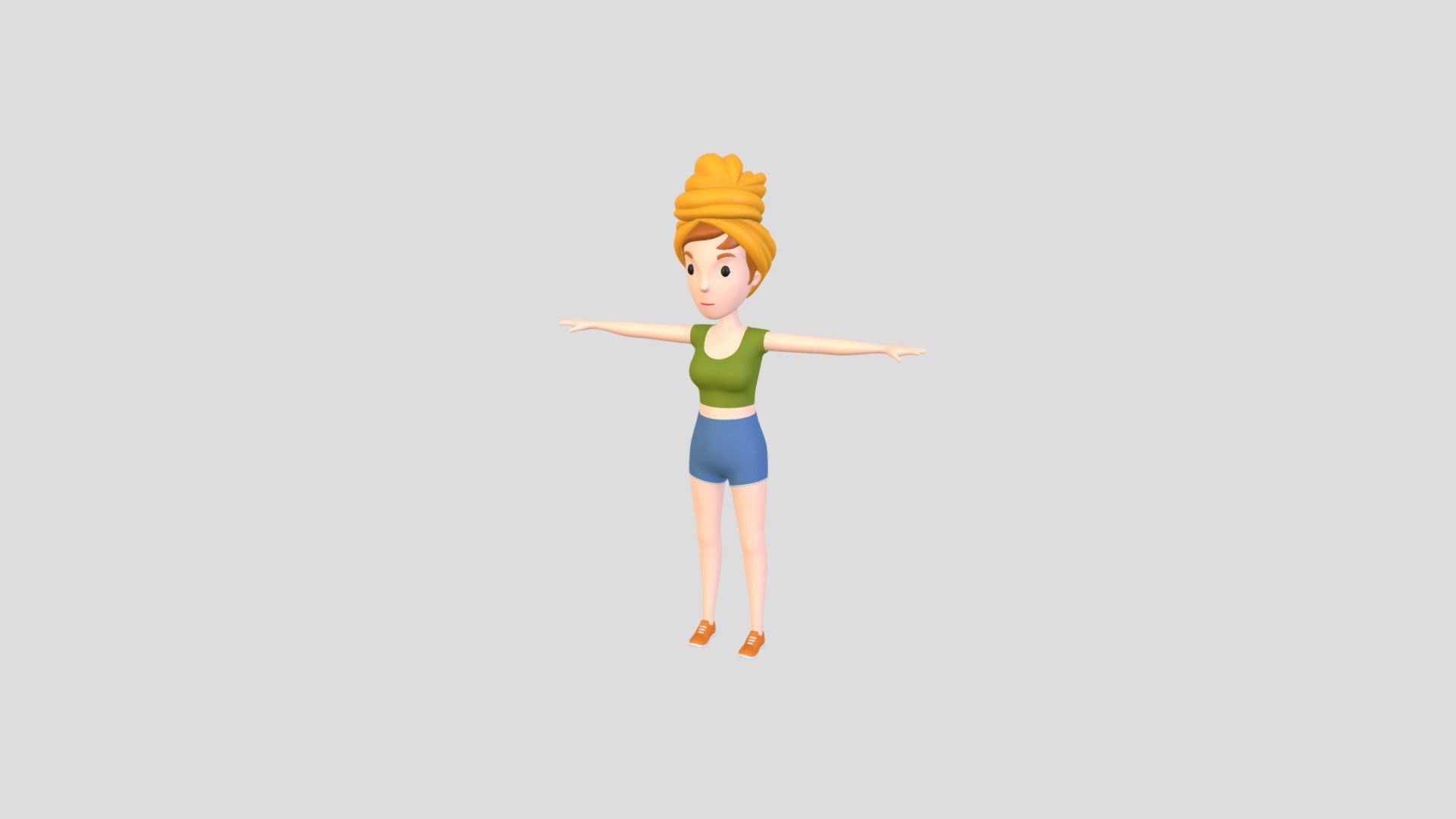 Cartoongirl034 Girl Buy Royalty Free 3d Model By Bariacg [ca77b8b] Sketchfab Store