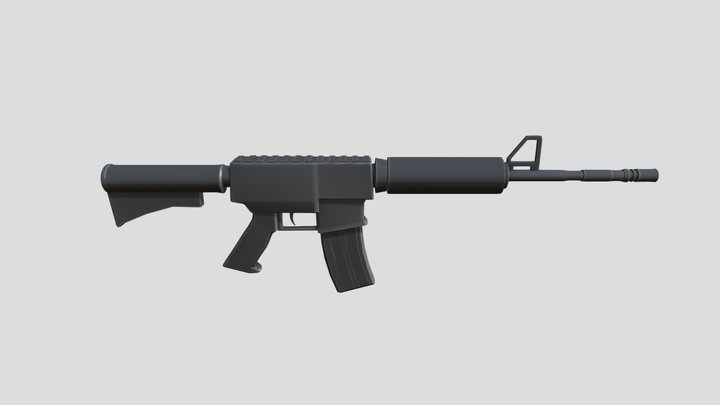 M4A4 3D Model
