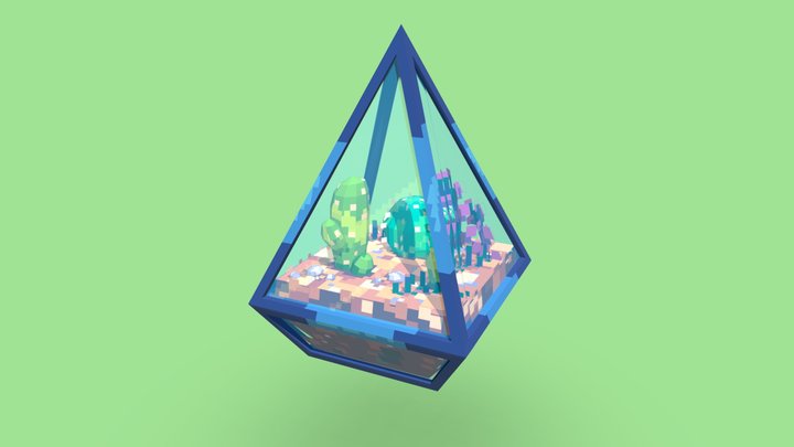 Terrarium garden 3D Model