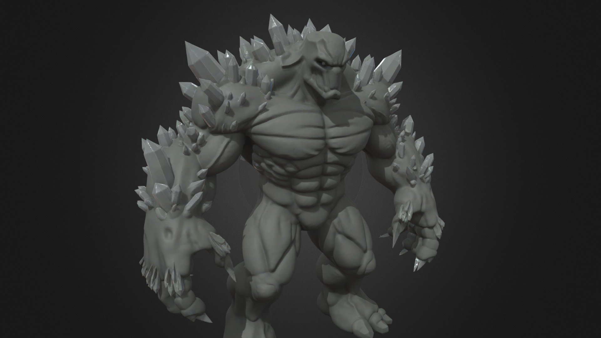 Crystal-Infused Stone Golem - Download Free 3D model by Pigcraft ...