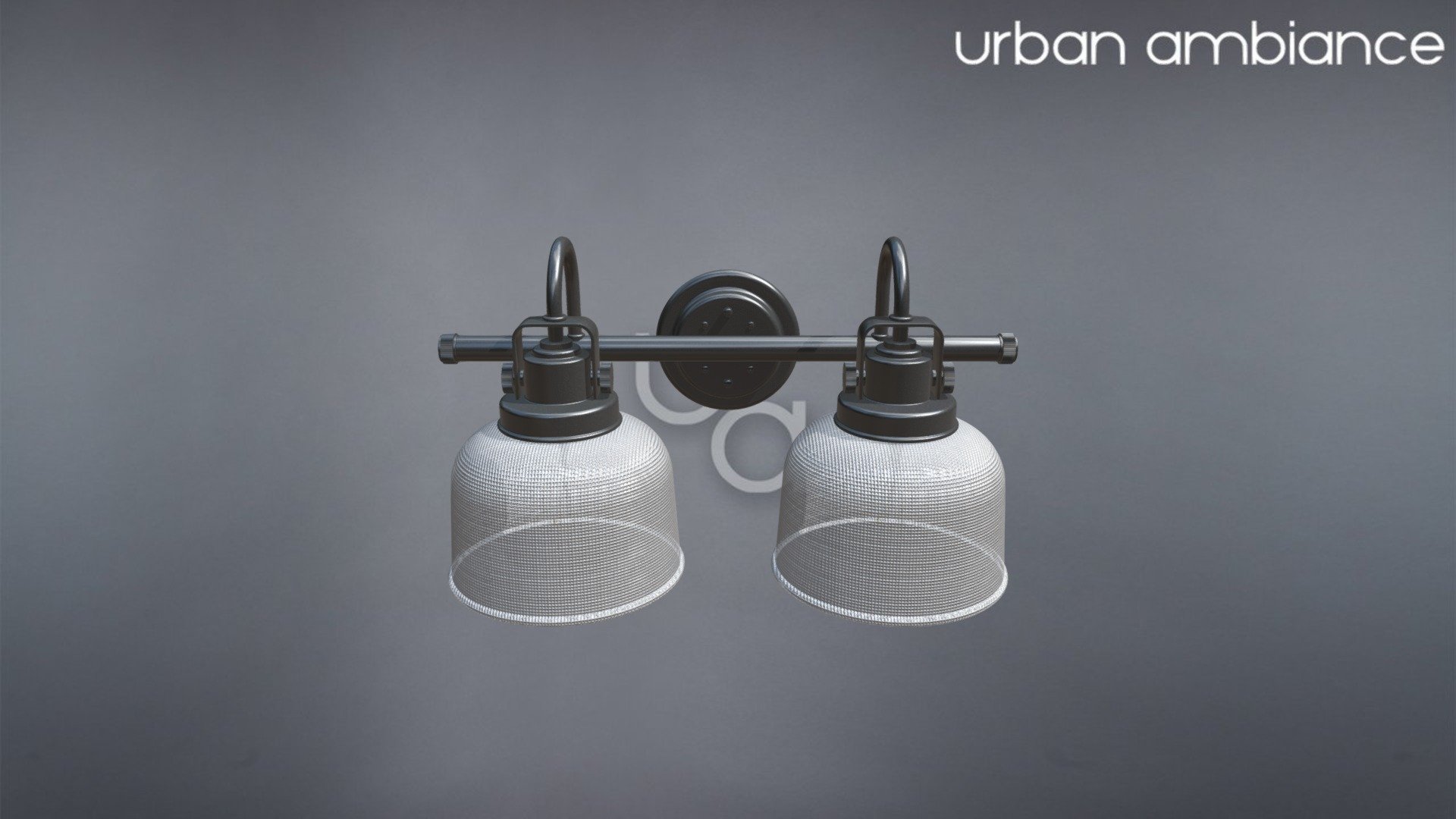 UHP2044 Luxe Industrial Bath Fixture, 8-3/4