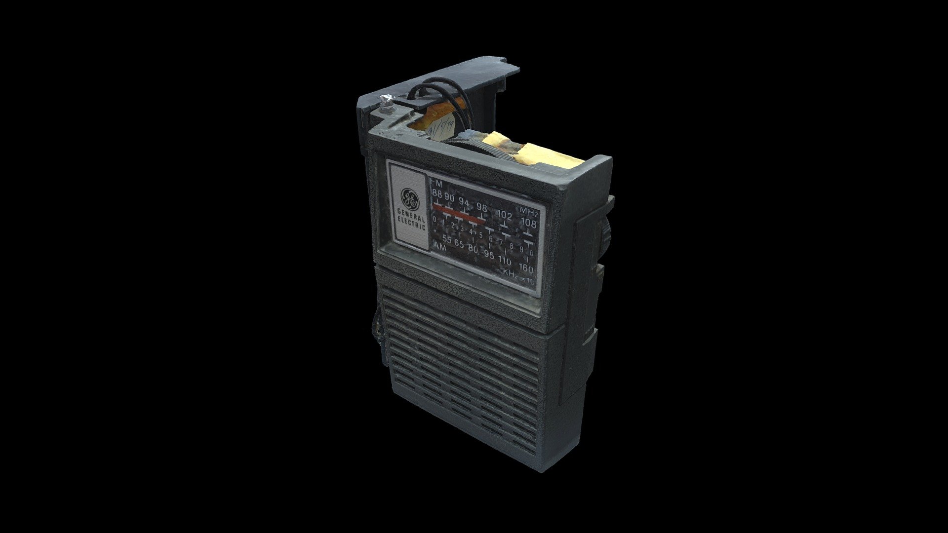 Old GE handheld radio - Download Free 3D model by dandruffkielbasa ...