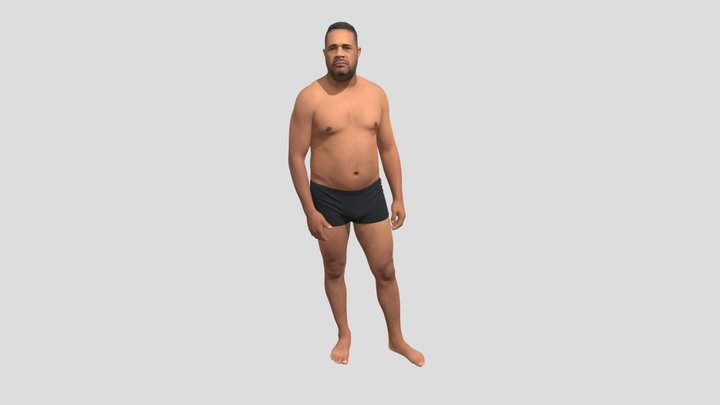 Standing Man in Boxer Briefs – Modello 3D gratuito STL