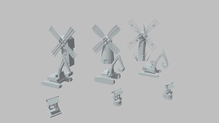 DZ силуэты 3D Model