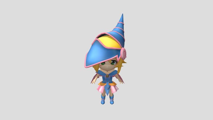 Dark Magician Girl Low Poly Model 3D Model