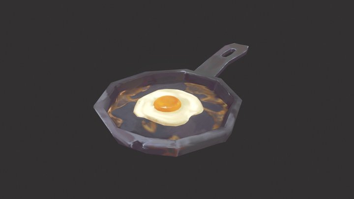 Fried egg – Modello 3D gratuito STL