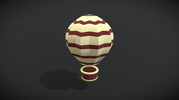 Hot air Balloon 3D Model