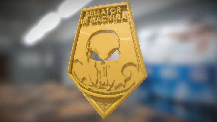 XCOM Badge: BELLATOR IN MACHINA 3D Model