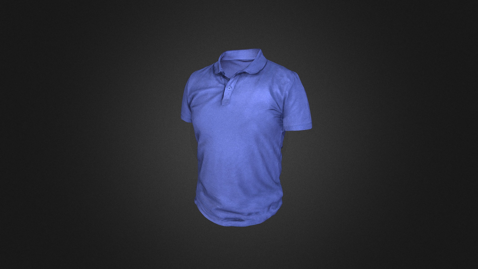3D model T-shirt - This is a 3D model of the T-shirt. The 3D model is about a blue shirt on a black background.