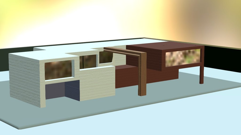 Modern House - Download Free 3D model by floydkids [ca7fcd5] - Sketchfab