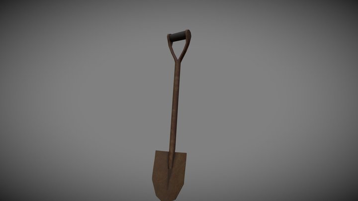 Old Rusty Shovel - 5 Props Assignment 3D Model