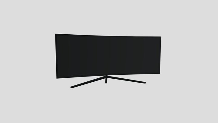 Curved Screen 3D Model