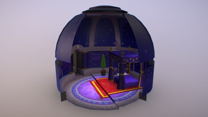 Rosalina's Bedroom (Dome) - Super Mario Galaxy 3D Model