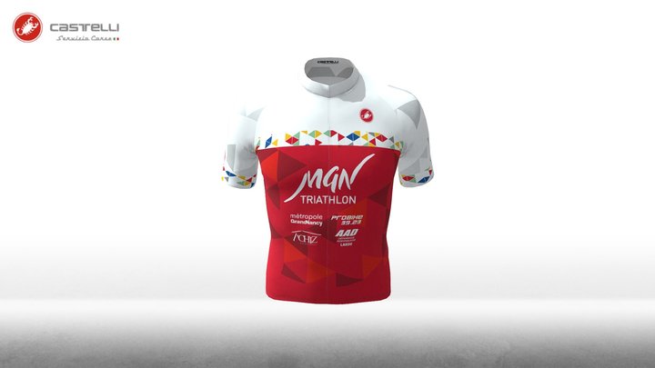 Grand Nancy Triathlon - Maillot Maratona homme 3D Model