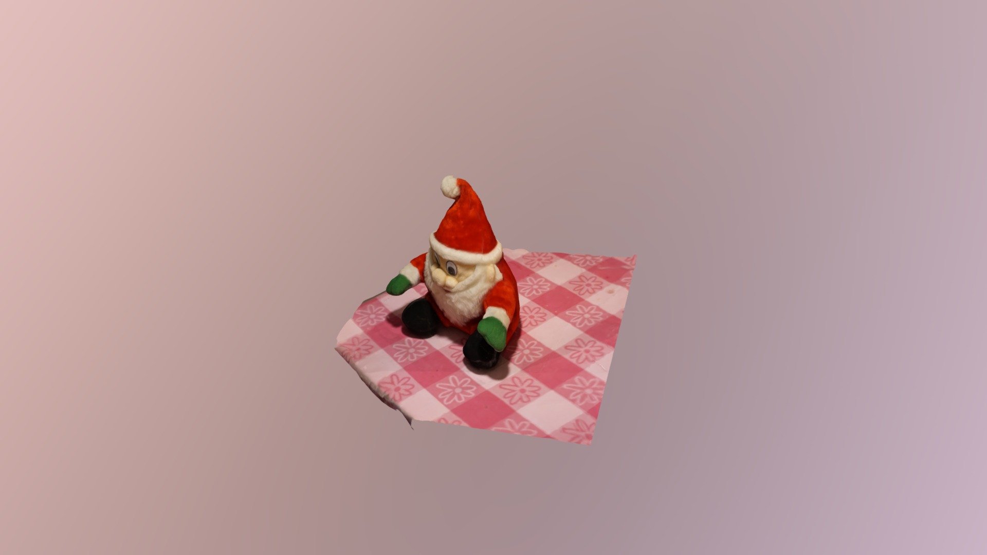 Real staffed toy Santa Claus